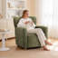 Fauteuil d'appoint rembourré à oreilles-106568687