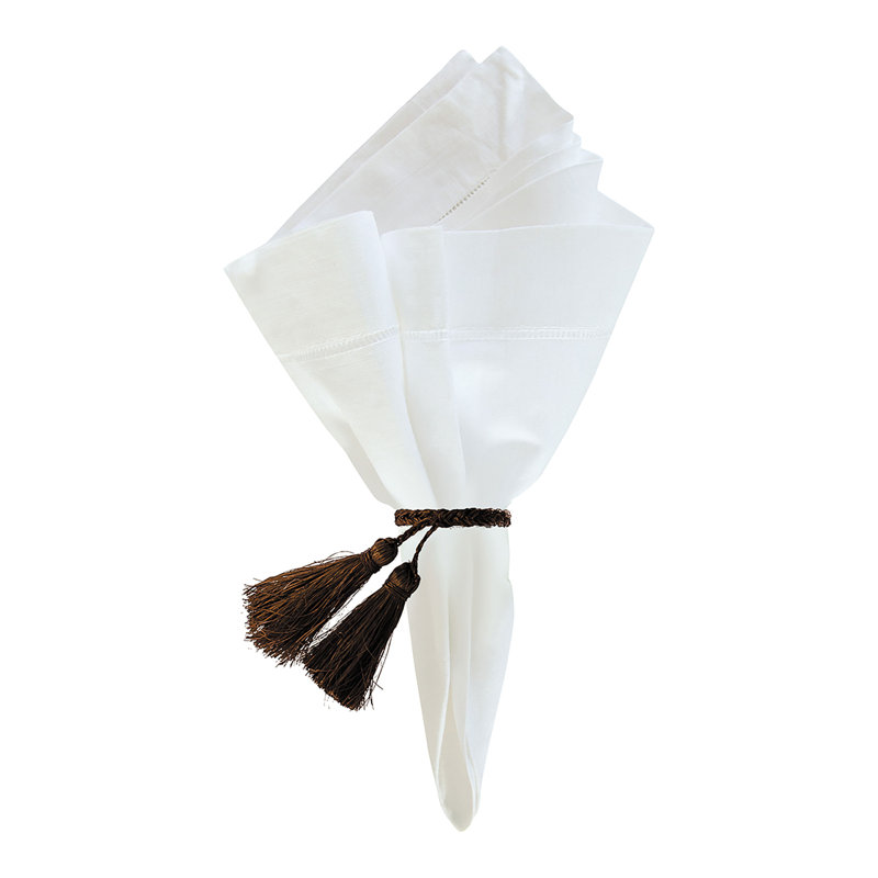 Tassel Napkin Ring, Cocoa