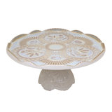Cristal Handmade Stoneware Cake Stand