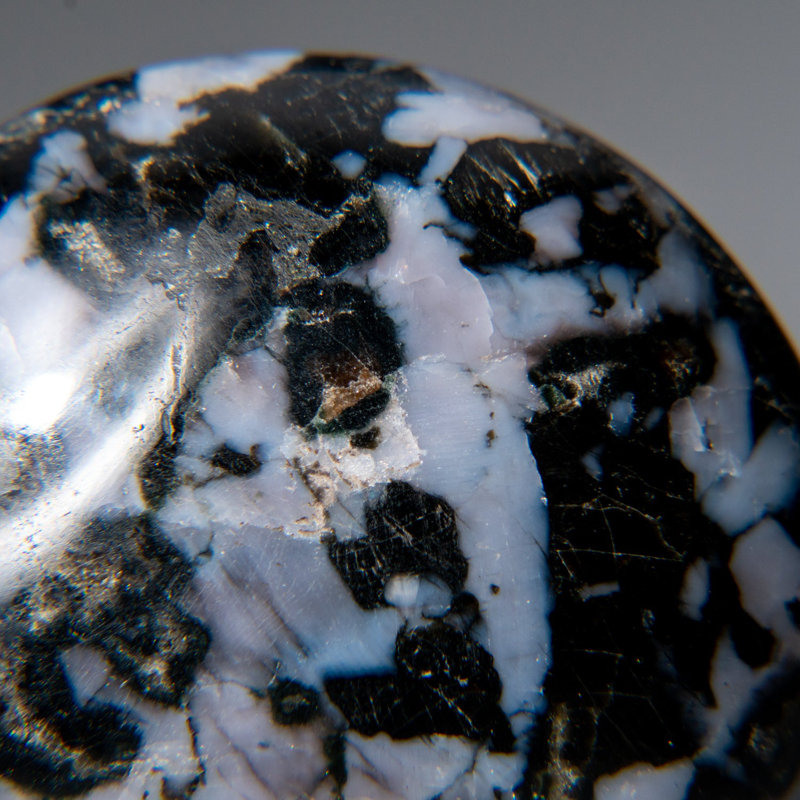 Genuine Polished Indigo Gabbro (Medium) Palm Stone