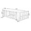Bureau en bois massif en L noyer clair avec 3 tiroirs-109326711