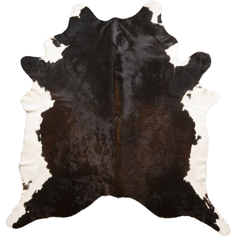 Rug & Kilim’S Extra Large Cowhide Rug In Brown And White Tones