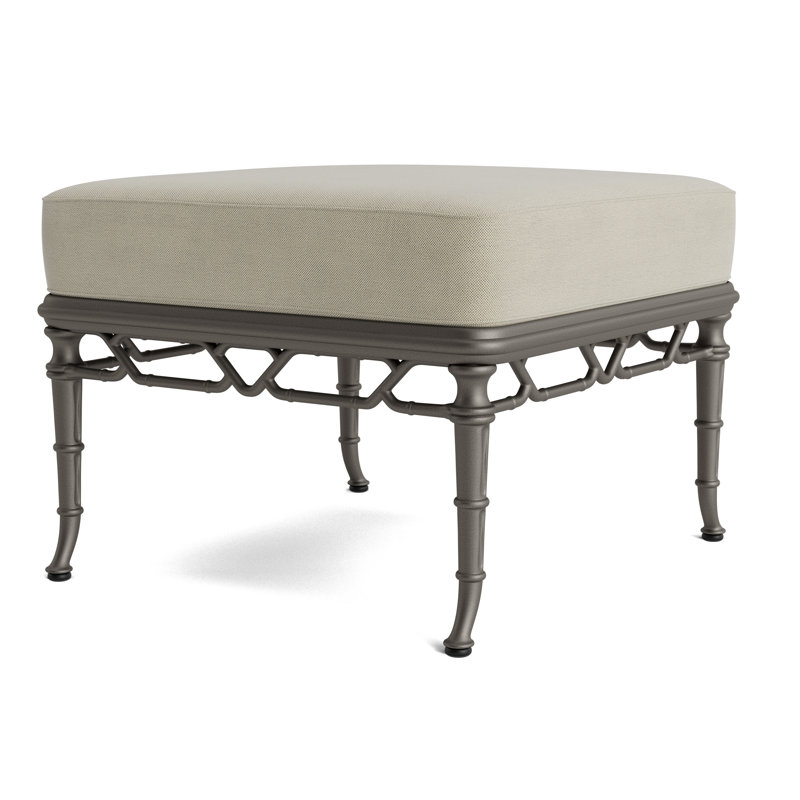 Calcutta Outdoor Ottoman, Mica, Fushion Moccasian