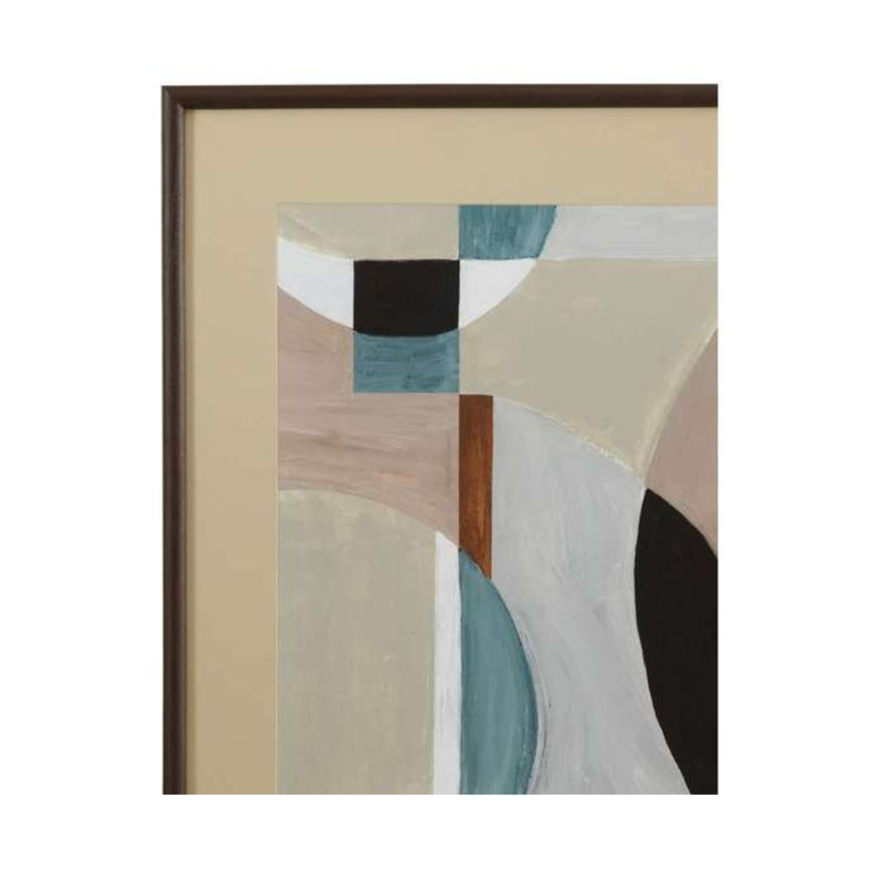 Curved Vision Contours Framed Print