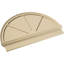 Demi-rond signature fronton en uréthane, brun clair apprêté-102752345-113057100-113221389