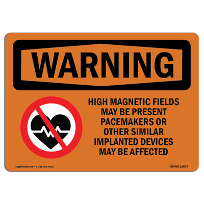 Enseigne de pacemakers High Magnetic Fields