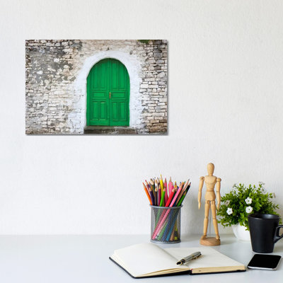 Door Of An Old House, Berat, Albania by Keren Su - Wrapped Canvas Gallery-Wrapped Canvas Giclée