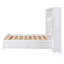 Lit en bois avec armoire et tablette tout-en-un, blanc-1596946644
