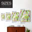 Impression encadrée Bright Tropical Abstraction IV - bois massif-702420057-702420059