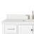 Cambridge 49'' Solid Wood Single Bathroom Vanity in White, with 1.5'' Pure White Quartz Top, Center, Rectangle Sink-1110481136-1194025322