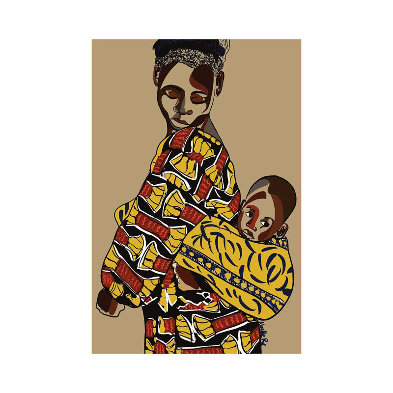 Wrapped Up In Love II by NoelleRx - Print on Canvas, 20.32 cm H x 30.48 cm W, Wrapped Canvas