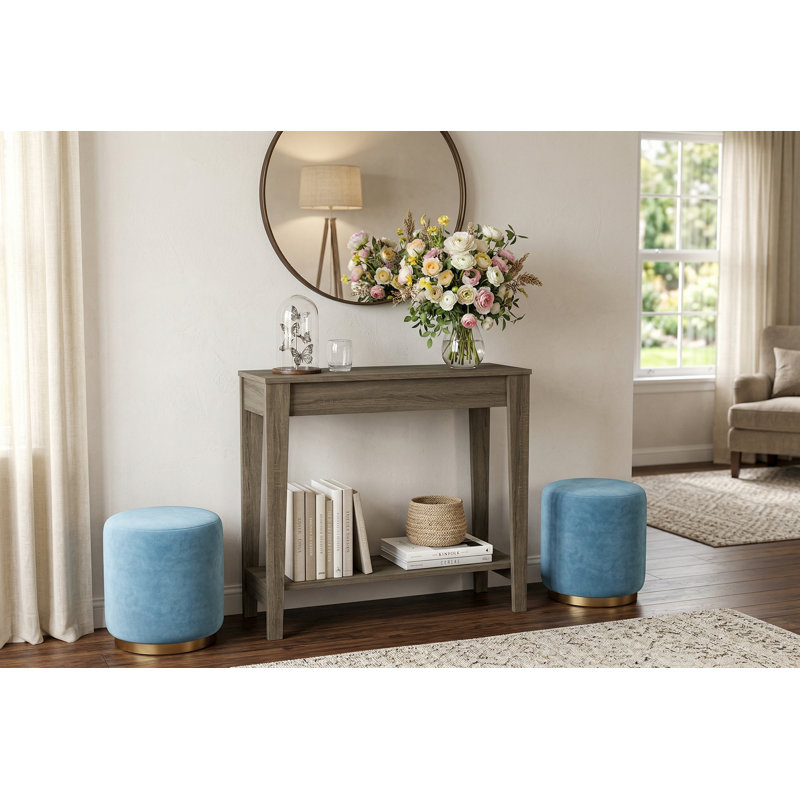Entryway Console Sofa Sofa Table With 1 Living Room Shelf, Decorative Wall Table, Beige