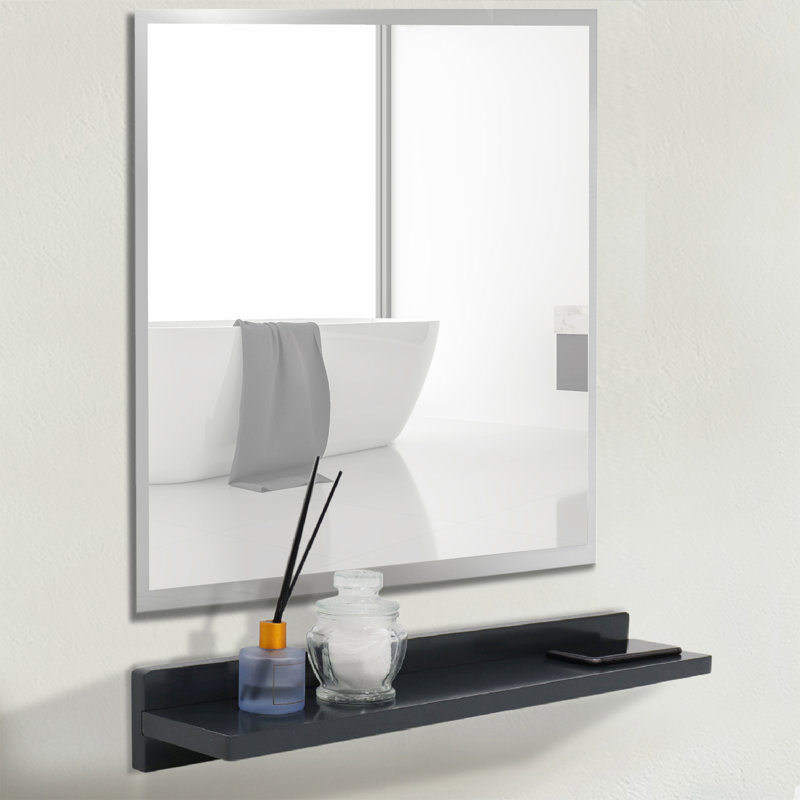 Ensemble de tablettes de recharge sans fil Caoimhlin, 32 po x 23,50 po, Gris foncé