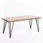 Table basse industrielle industrielle avec cadre en bois et en fer, 18 po x 43 po 18 po, Style Design Outdoor