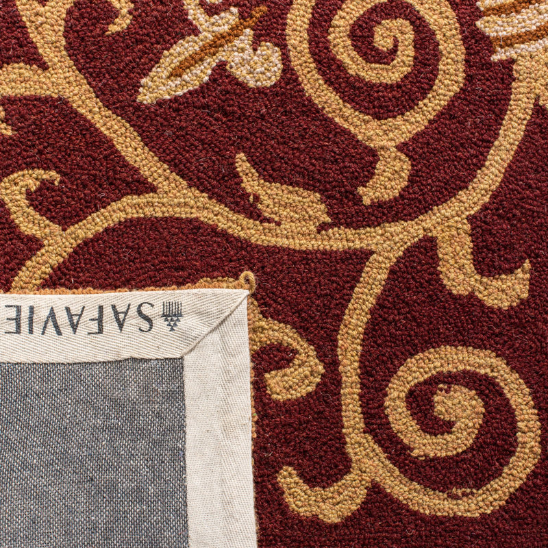 Brayton Hand Hooked Wool Pile Oriental Rug, Rectangle 3'9" x 5'9"