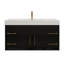 Ensemble de meuble-lavabo simple mural 47,2 "avec tiroirs et portes-70381379