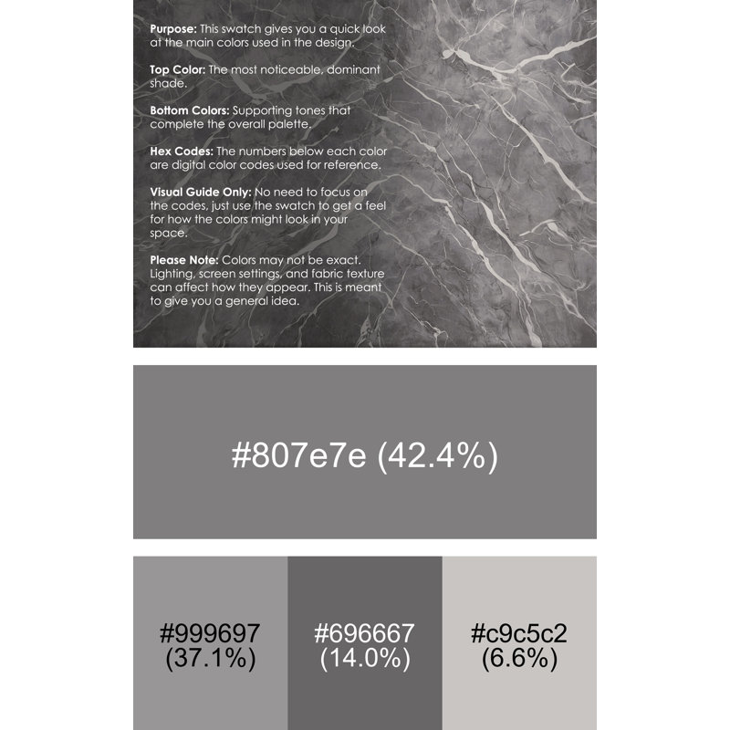 Machine Washable Gray Area Rug, Square 8'