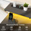 Metal Base Computer Desk with Power Outlet-126597972