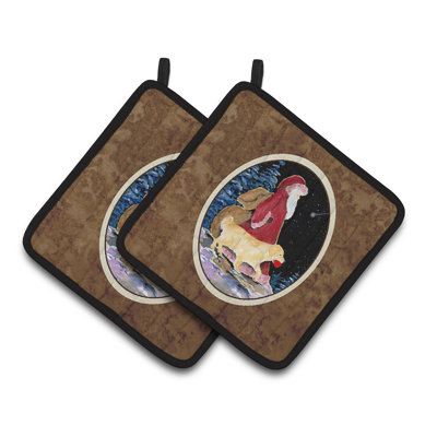 Caroline's Treasures Santa Claus Polyester Potholder