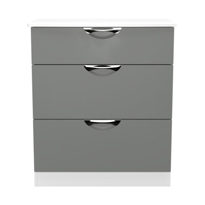 Bhodhini 77cm W 3 - Drawer Chest of Drawers