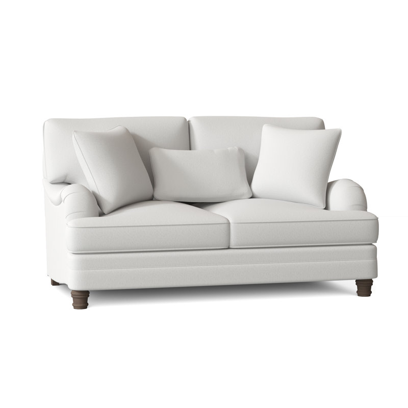 Tarleton Loveseat, Cream Chenille 1345-002, Aged Gray