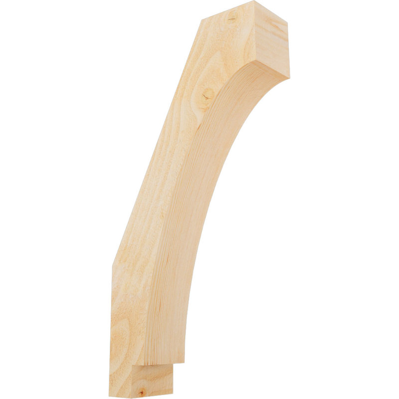 Attelle impériale du genou, Sapin de Douglas, H 24 po x l 4 po x P 12 po, Brute