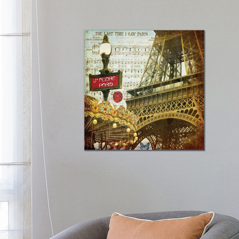 Eiffel Romance VI 1 Piece Wrapped Canvas Wall Art, 66.04 cm H x 66.04 cm W x 3.175 cm D