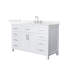 Beckett 54" Freestanding Single Bathroom Vanity with Quartz Top-690722656-690722657-690722658
