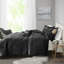 Ensemble d'édredon en velours avec coussin décoratif-106857117-106857123