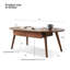 Table d'appoint ovale en bois massif - chêne, compartiment à tiroirs, bureau pratique en chêne, organisation, productivité