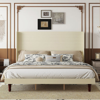 Raab High Headboard Bed Frame by Ebern Designs