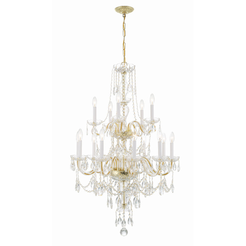 Irl 15 - Light Dimmable Classic / Traditional Chandelier, Gold