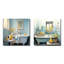 Yellow Duck Bathroom Dip I - Ensemble de 2 décorations murales en métal pour salle de bain-1101093129