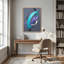 Art abstrait sur toile abstraite rubans mauve et blanc-829891054