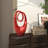 Polystone Swirl Abstract Decorative Red Sculpture-107635934
