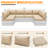 Outdoor Replacement Cushions for Patio Furniture,Water-Resistant Sofa Cushions for Rattan Wicker Sectional Patio Conversation Sets,14-Piece Outdoor Couch Cushions Patio Sofa Cushions-1724620-32913103