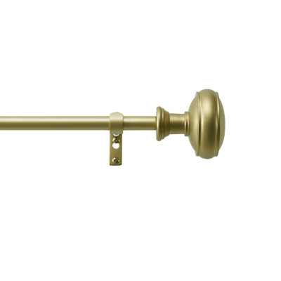 Barrington Rod And Finial Set Matte Black