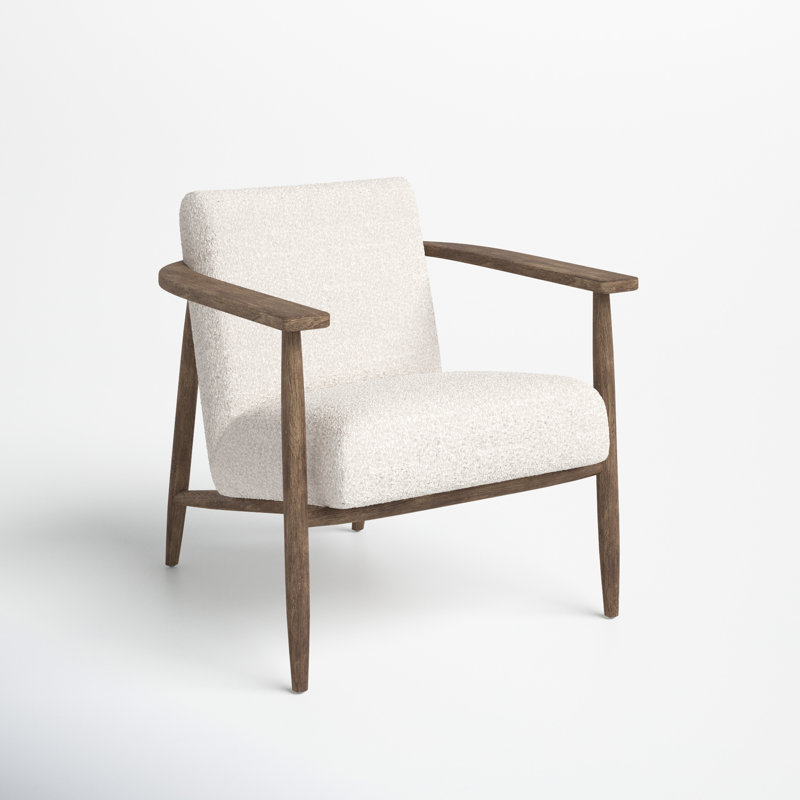  Fritz Upholstered Armchair, Knoll Natural Performance Boucle