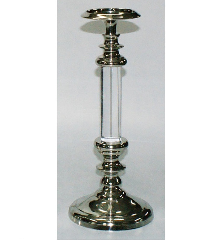 Pilier / chandelle en métal conique, H 14,75 po x l 4,25 po x P 6 po