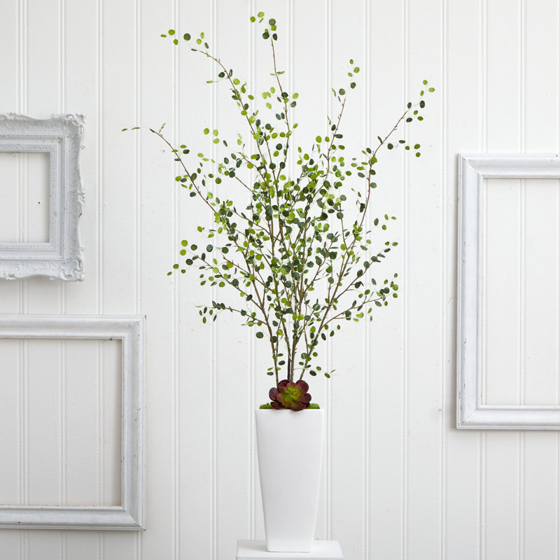 45'' Faux Pine Branch in Ceramic Planter