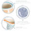 Nicola Spring - Hand-Printed Milk Jugs - 300ml - Blue - Set of 3