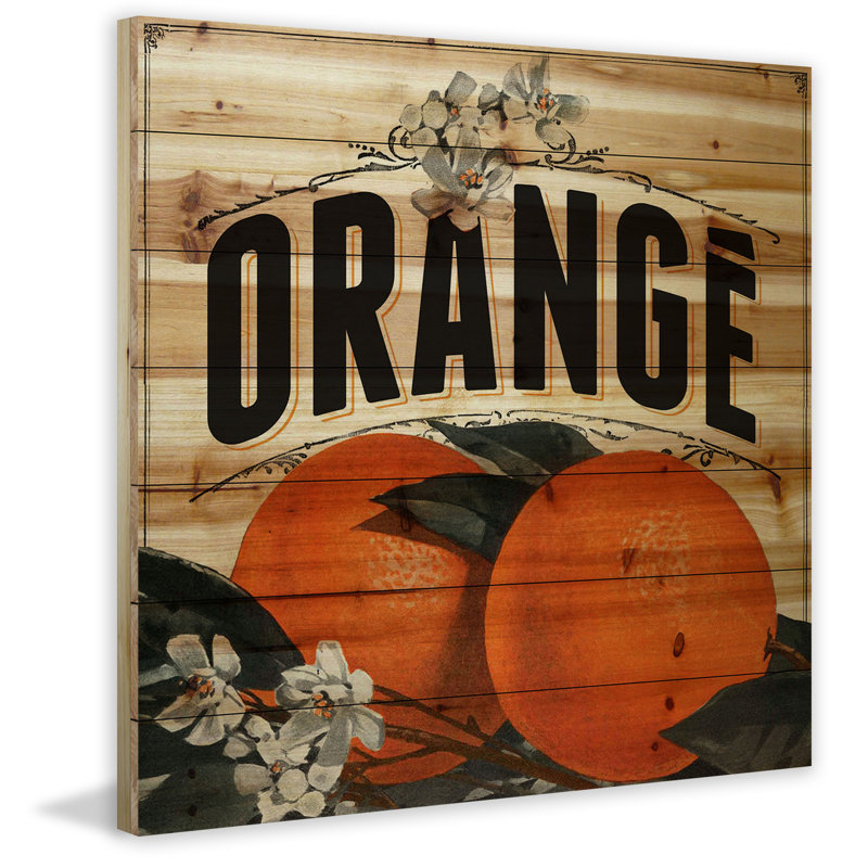 French Fruit Natural Pine Wood Wall Art, 40" x 40"