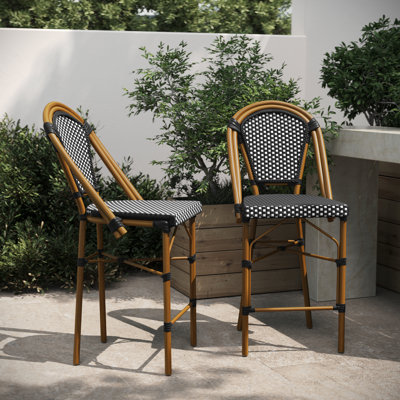 Chaises Paris d'intérieur / extérieur toutes saisons avec cadre imprimé en bambou