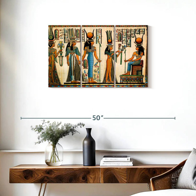 Papyrus de Pharaon antique Leisha, H 20 po x l 33 po