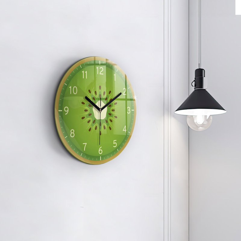 Glass Wall Clock, Black