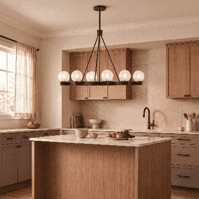 Darien 6-Light Chandelier in Brass