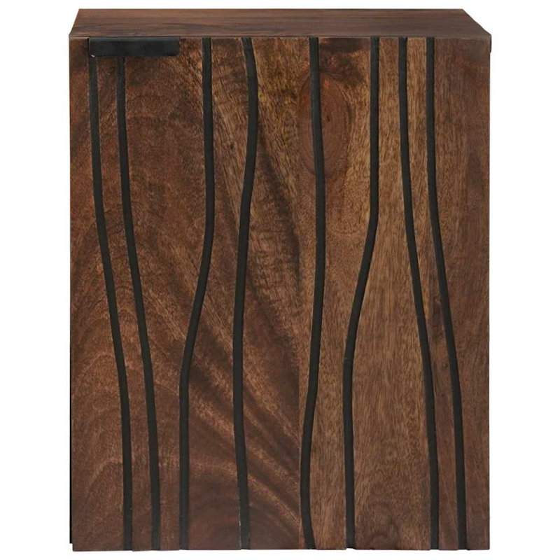 Sink Cabinet 38 X 33.5 X 48 Cm Engineered Wood, Walnut