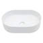 Lavabo de salle de bain ovale en céramique 19,22X12,04 pouces - Blanc, moderne, teinté, design moderne et impressionnant