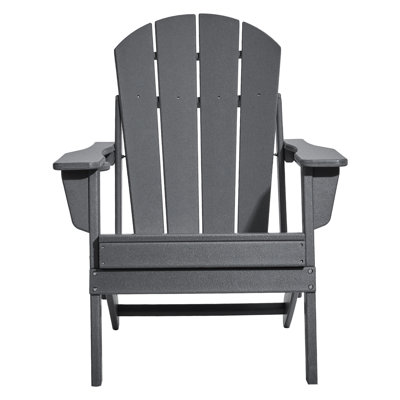 Adirondack Chair Plastic Set Of 2 All-Weather Folding Fire Pit