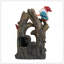 Fontaine à gnome 8,3 x 4,7 x 13,8 po avec lumière DEL, brun